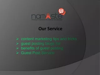 our service