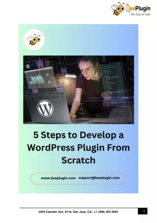 5 Steps to Develop a WordPress Plugin From Scratch