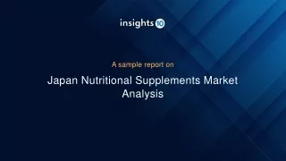 Japan Nutritional Supplements Market Analysis