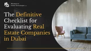 The Definitive Checklist for Evaluating Real Estate Companies in Dubai
