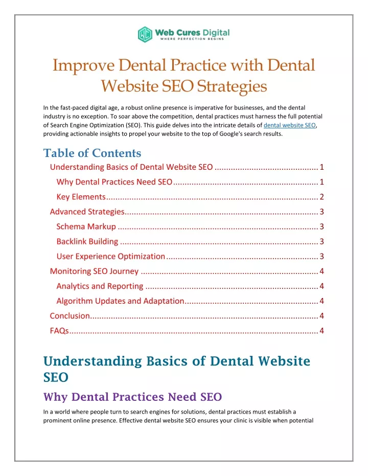 improve dental practice with dental website