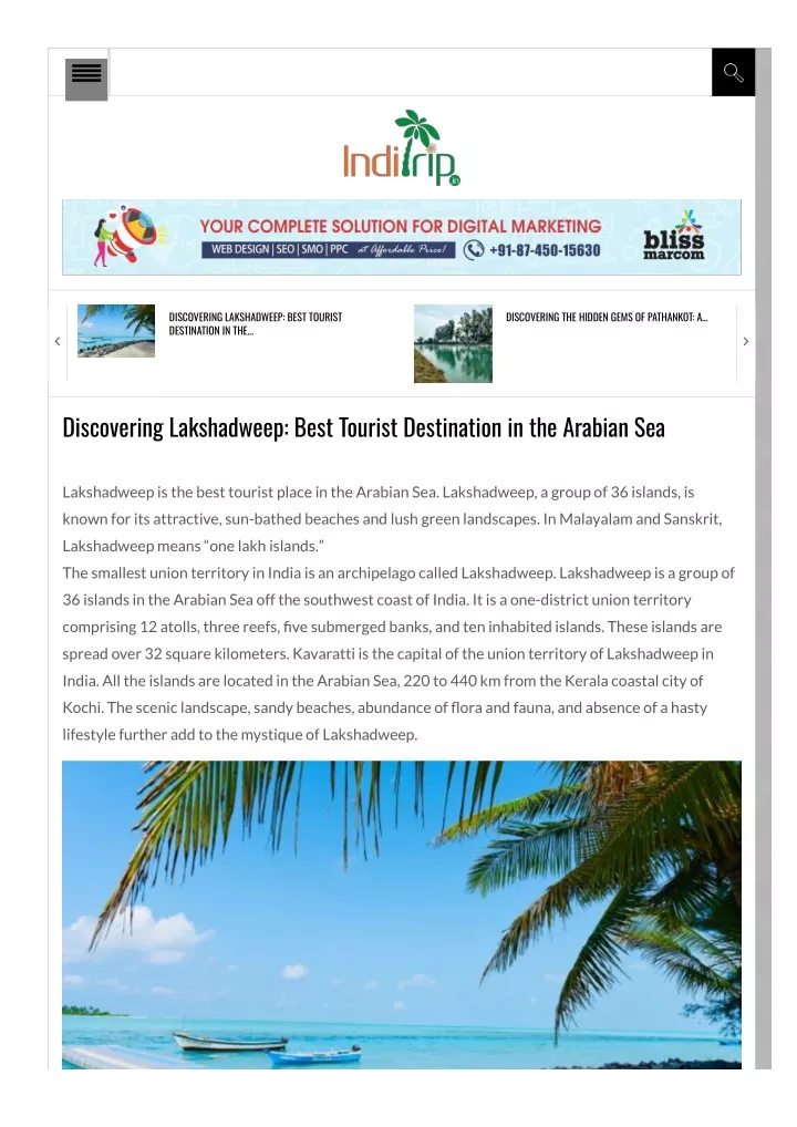 discovering lakshadweep best tourist destination