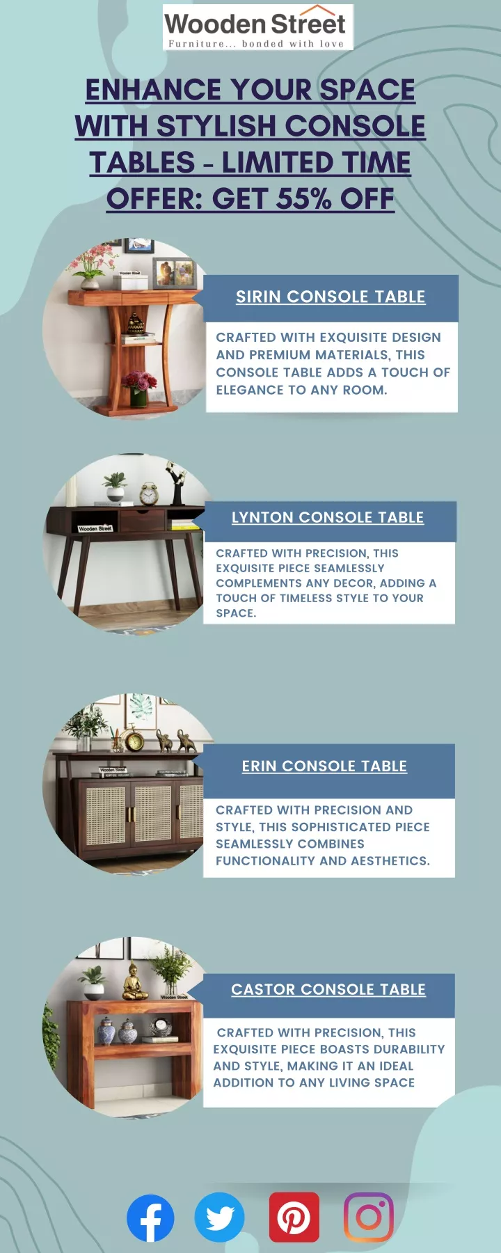enhance your space with stylish console tables