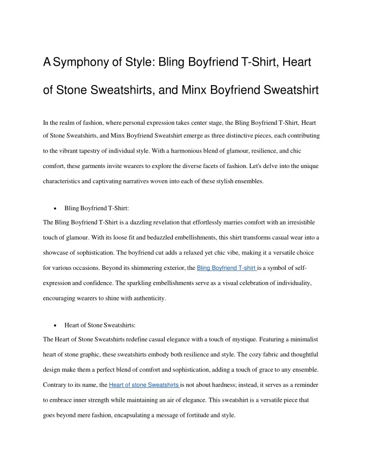 a symphony of style bling boyfriend t shirt heart