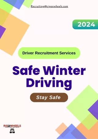 Driver Recruitment Services - Safe Winter Driving