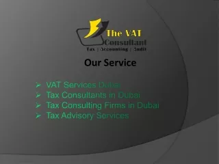 VAT Services Dubai
