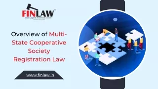 Overview of Multi-State Cooperative Society Registration Law