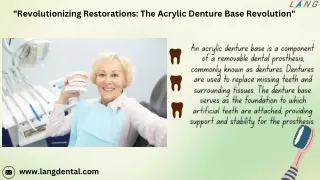 Arcylic denture base