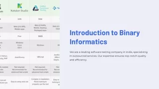 introduction to binary informatics