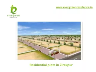 Residential plots in Zirakpur