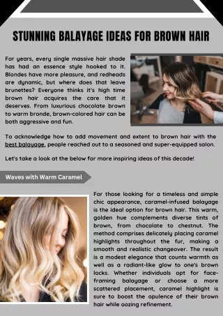 Best Balayage Hair Color Techniques