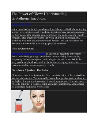 the power of glow understanding glutathione