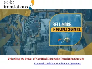 unlocking the power of certified document