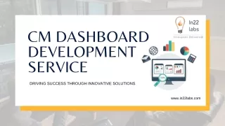 CM Dashboard Development Service
