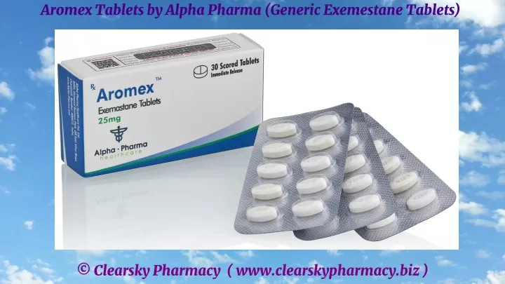 aromex tablets by alpha pharma generic exemestane