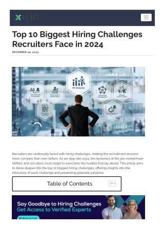 Top 10 Biggest Hiring Challenges Recruiters Face in 2024