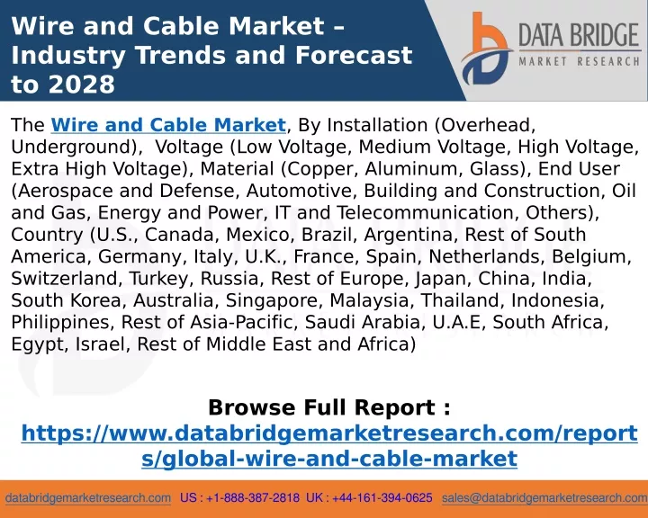 wire and cable market industry trends