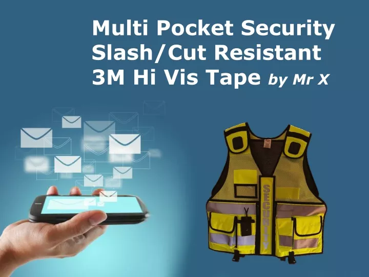 multi pocket security slash cut resistant