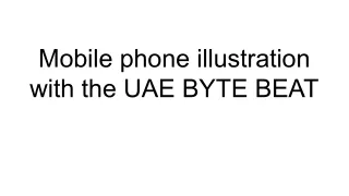 Mobile phone illustration with the UAE BYTE BEAT