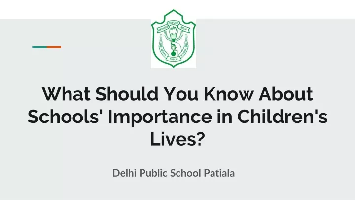 what should you know about schools importance in children s lives