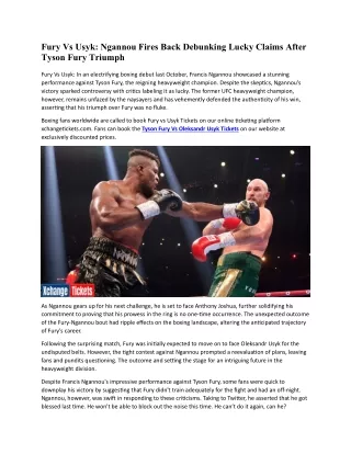 fury vs usyk ngannou fires back debunking lucky