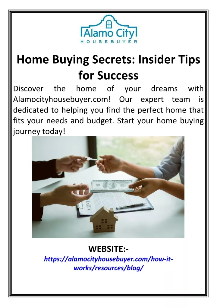 home buying secrets insider tips for success