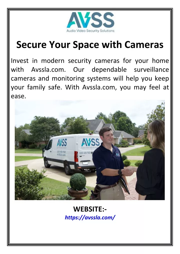 secure your space with cameras