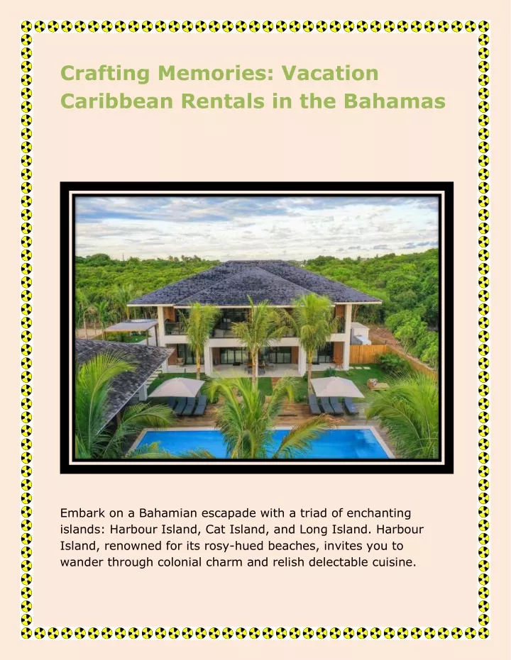 crafting memories vacation caribbean rentals