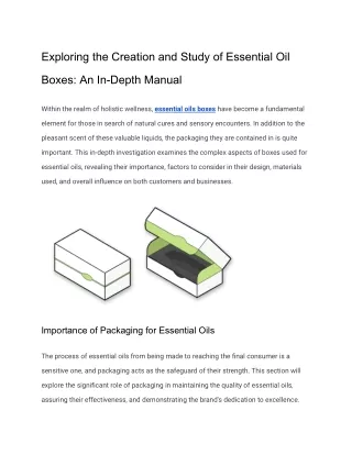 Exploring the Creation and Study of Essential Oil Boxes_ An In-Depth Manual