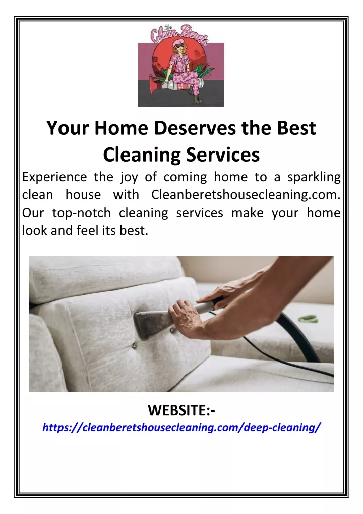 your home deserves the best cleaning services