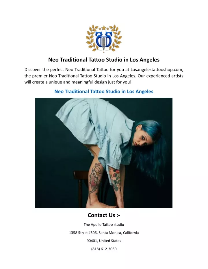 neo traditional tattoo studio in los angeles