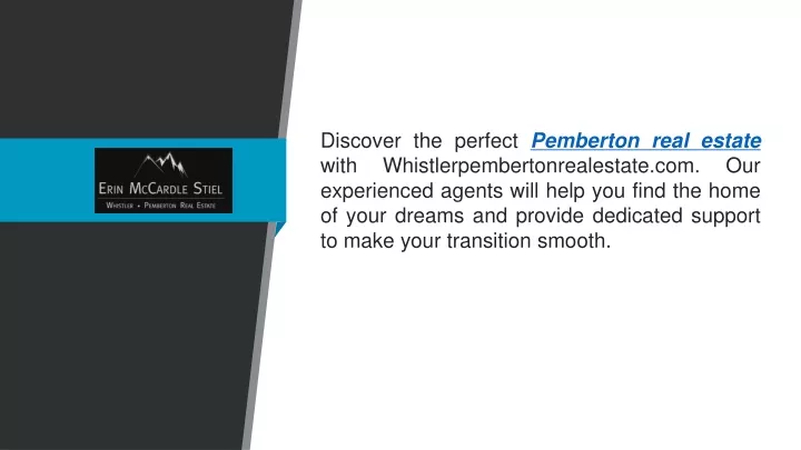 discover the perfect pemberton real estate with