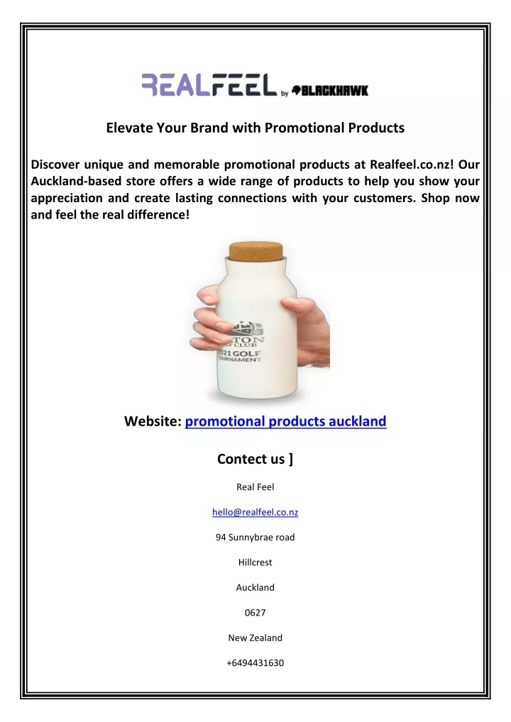 elevate your brand with promotional products