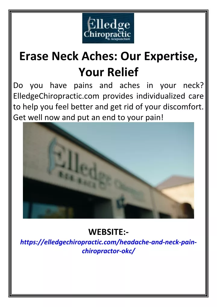 erase neck aches our expertise your relief