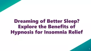 Dreaming of Better Sleep Explore the Benefits of Hypnosis for Insomnia Relief