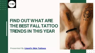 Find Out What Are the Best Fall Tattoo Trends In This Year