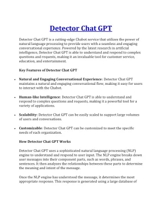 detector chat gpt