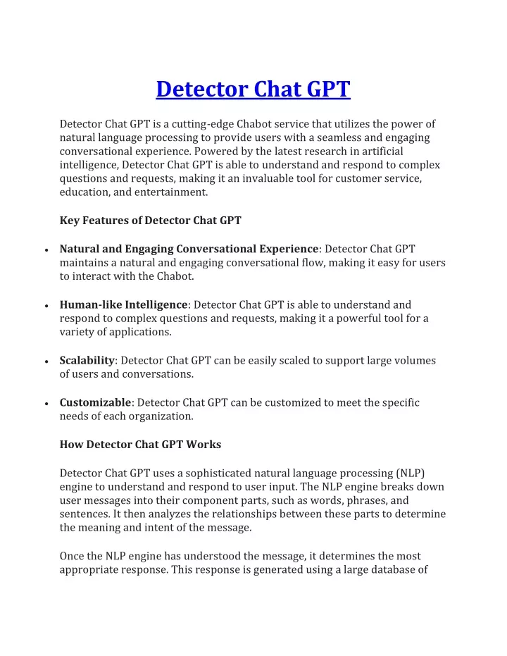 detector chat gpt