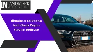 Illuminate Solutions Audi Check Engine Service, Bellevue