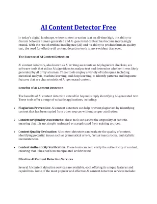 ai content detector free