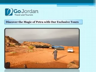 Discover the Magic of Petra with Our Exclusive Tours
