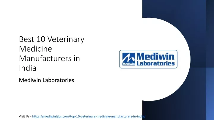 best 10 veterinary medicine manufacturers in india
