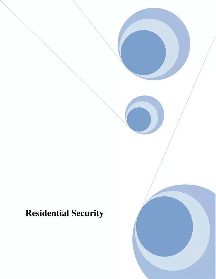 residential security