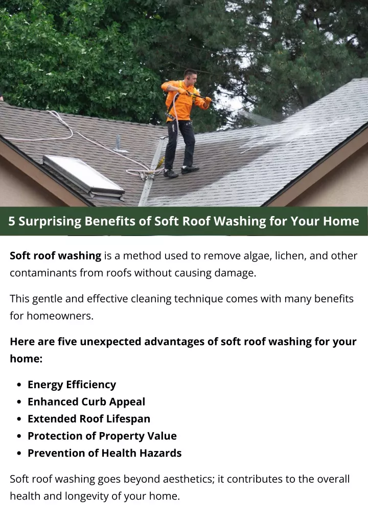 5 surprising benefits of soft roof washing
