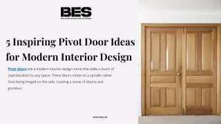 5 Inspiring Pivot Door Ideas for Modern Interior Design.pptx