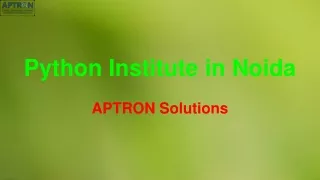 Python Institute in Noida