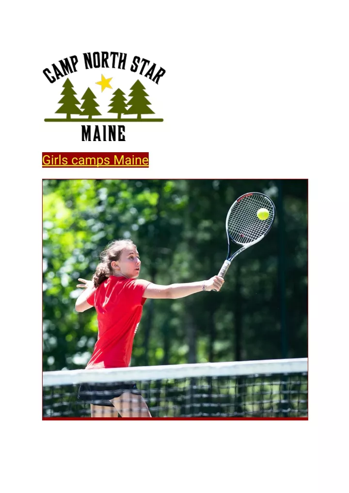 girls camps maine