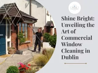 Shine Bright Unveiling the Art of Commercial Window Cleaning in Dublin