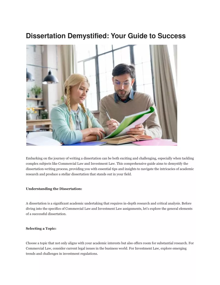 dissertation demystified your guide to success