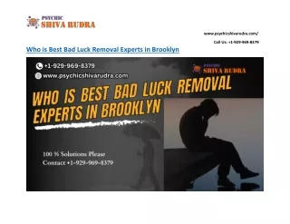 Who Is Best Bad Luck Removal Experts In Brooklyn